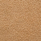 Sedia da Ufficio Girevole in Tessuto Riccio Beige Effetto Lana