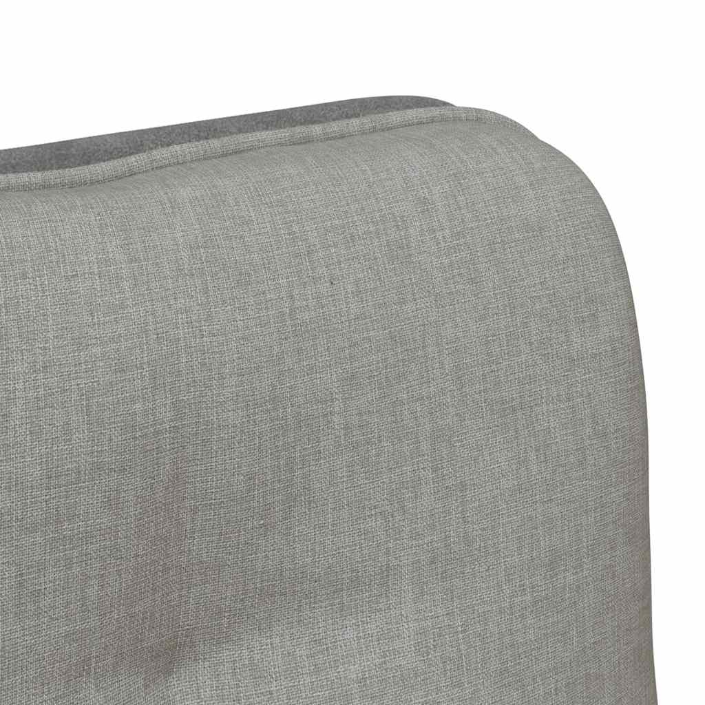 Sedia da Ufficio Girevole Grigio Chiaro in Tessuto
