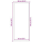 Zerbino Marrone 60x150 cm