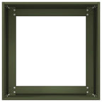 Fioriera Verde Oliva 40x40x40 cm in Acciaio Laminato a Freddo