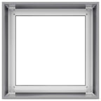 Fioriera 40x40x40 cm in Acciaio Zincato