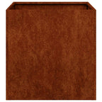 Fioriera Arrugginita 40x40x40 cm in Acciaio Corten