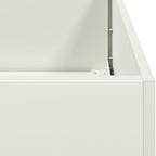 Fioriera Bianca 80x40x40 cm in Acciaio Laminato a Freddo