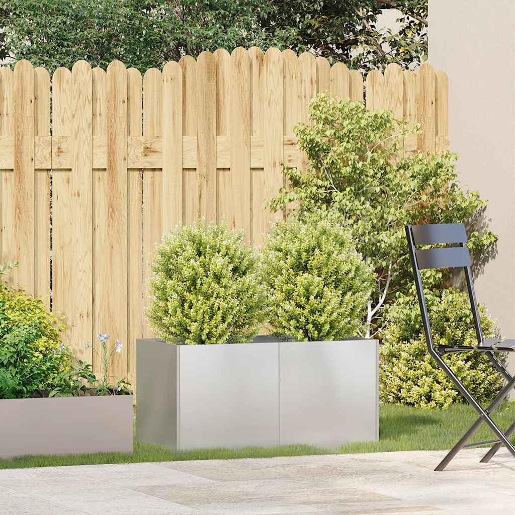Fioriera 80x40x40 cm in Acciaio Inox