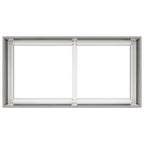 Fioriera 80x40x40 cm in Acciaio Inox