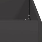 Fioriera Nera 120x40x40 cm Acciaio Laminato a Freddo
