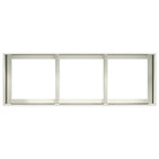 Fioriera Bianca 120x40x40 cm in Acciaio Laminato a Freddo