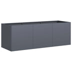 Fioriera Antracite 120x40x40 cm Acciaio laminato a freddo