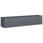 Fioriera Antracite 200x40x40 cm Acciaio laminato a freddo