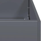 Fioriera Antracite 200x40x40 cm Acciaio laminato a freddo