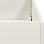 Fioriera Bianca 280x40x40 cm in Acciaio Laminato a Freddo