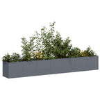 Fioriera Antracite 280x40x40 cm in Acciaio Laminato a Freddo