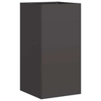 Fioriera Nera 40x40x80 cm in Acciaio Laminato a Freddo