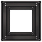 Fioriera Nera 40x40x80 cm in Acciaio Laminato a Freddo