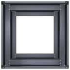 Fioriera Antracite 40x40x80 cm in Acciaio Laminato a Freddo