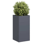 Fioriera Antracite 40x40x80 cm in Acciaio Laminato a Freddo