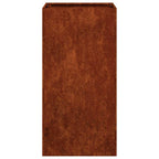 Fioriera Arrugginita 40x40x80 cm in Acciaio Corten