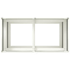 Fioriera Bianca 80x40x80 cm in Acciaio Laminato a Freddo