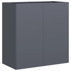 Fioriera Antracite 80x40x80 cm in Acciaio Laminato a Freddo