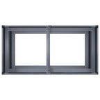 Fioriera Antracite 80x40x80 cm in Acciaio Laminato a Freddo