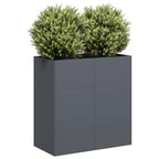 Fioriera Antracite 80x40x80 cm in Acciaio Laminato a Freddo