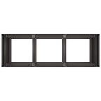 Fioriera Nera 120x40x80 cm in Acciaio Laminato a Freddo