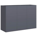 Fioriera Antracite 120x40x80 cm in Acciaio Laminato a Freddo