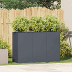 Fioriera Antracite 120x40x80 cm in Acciaio Laminato a Freddo