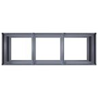 Fioriera Antracite 120x40x80 cm in Acciaio Laminato a Freddo