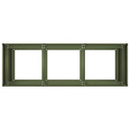 Fioriera Verde Oliva 120x40x80 cm in Acciaio Laminato a Freddo