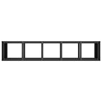 Fioriera Nera 200x40x80 cm in Acciaio Laminato a Freddo