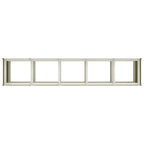Fioriera Bianca 200x40x80 cm in Acciaio Laminato a Freddo