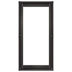 Fioriera Nera 40x80x40 cm in Acciaio Laminato a Freddo