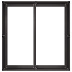 Fioriera Nera 80x80x40 cm in Acciaio Laminato a Freddo