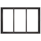 Fioriera Nera 120x80x40 cm in Acciaio