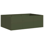 Fioriera Verde Oliva 120x80x40 cm in Acciaio