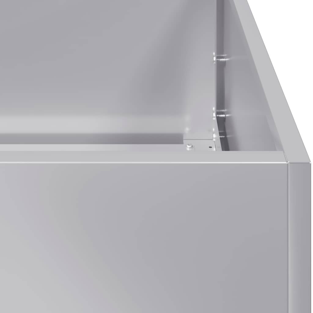 Fioriera 120x80x40 cm in Acciaio Zincato