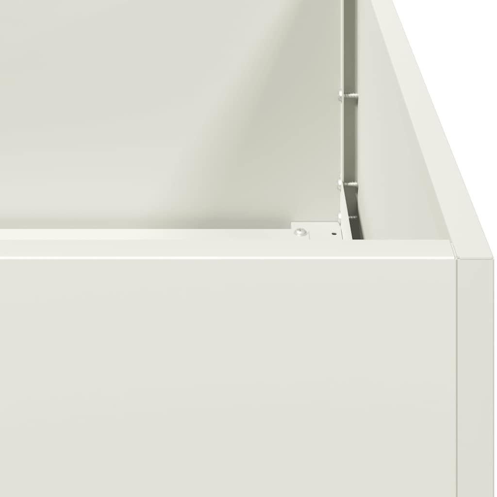 Fioriera Bianca 200x80x40 cm in Acciaio