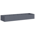 Fioriera Antracite 280x80x40 cm in Acciaio