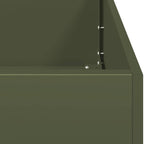 Fioriera Verde Oliva 280x80x40 cm in Acciaio