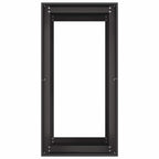 Fioriera Nera 40x80x80 cm in Acciaio