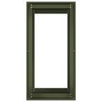 Fioriera Verde Oliva 40x80x80 cm in Acciaio