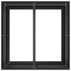 Fioriera Nera 80x80x80 cm in Acciaio