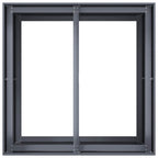 Fioriera Antracite 80x80x80 cm in Acciaio
