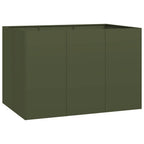 Fioriera Verde Oliva 120x80x80 cm in Acciaio