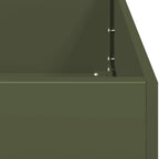 Fioriera Verde Oliva 120x80x80 cm in Acciaio
