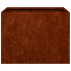 Fioriera Arrugginita 40x40x30 cm in Acciaio Corten