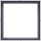 Fioriera Antracite 80x80x30 cm in Acciaio