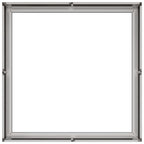 Fioriera 80x80x30 cm in Acciaio Inox