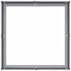 Fioriera 80x80x30 cm in Acciaio Zincato